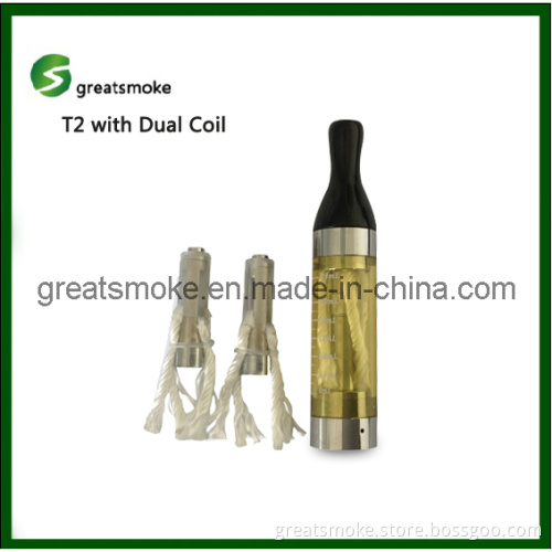 CE and RoHS Certificated T2 Dual Coil for EGO Battery
